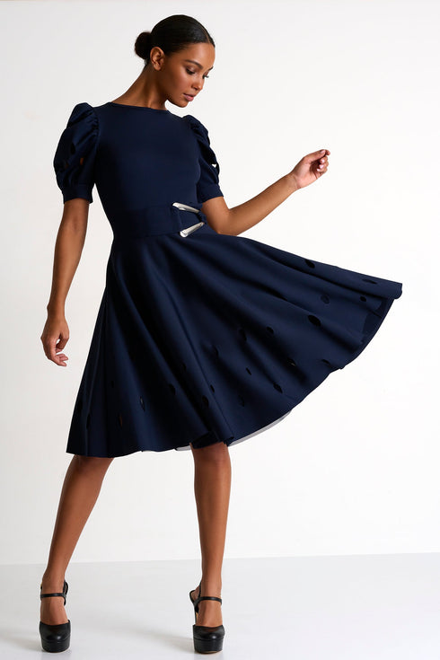 Shan Charlie-Rose Oval Cut-Out Modern Poodle Skirt - 52437-48-550